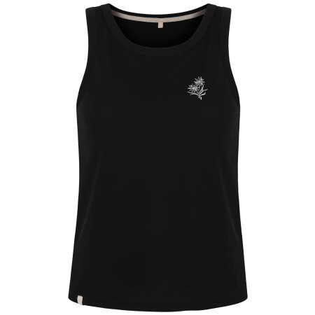 Damen-Top MOOA Merino Lyolite Edelweiss 150 schwarz black