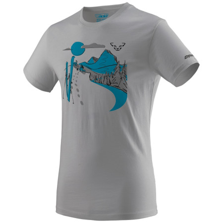 Herren-T-Shirt Dynafit Artist Series Co T-Shirt hellgrau Alloy/Summit