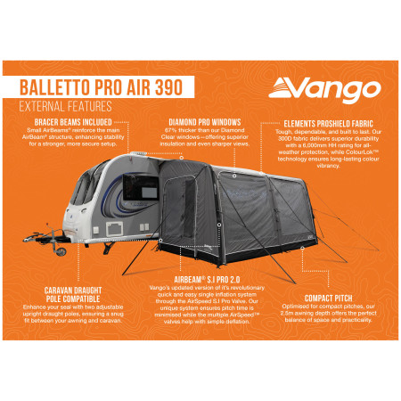 Vorzelt Vango Balletto Pro Air 390