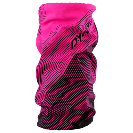 Halswärmer Dynafit Logo Neck Gaiter schwarz/rosa pink glo/0910 STRIPED