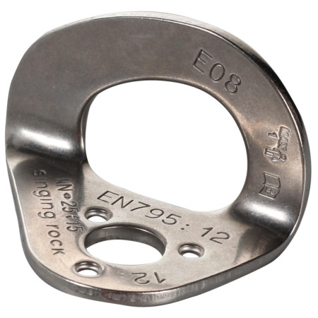 Plakette für den Stiel Singing Rock 12 mm nerez silber
