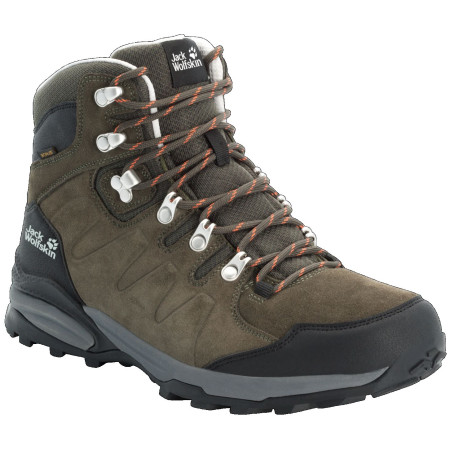 Herrenschuhe Jack Wolfskin Refugio Texapore Mid M grün Khaki/Phantom