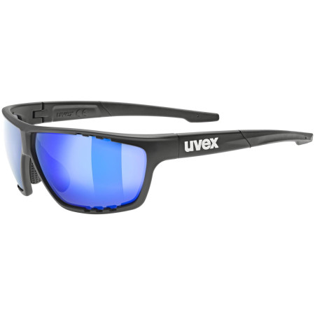 Sonnenbrille Uvex Sportstyle 706 schwarz/blau Black Mat / Mirror Blue