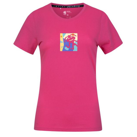 Damen-T-Shirt Rafiki Akiyo rosa carmine