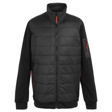 Herrenjacke Regatta Colliston schwarz/rot Blck(RdOchr)