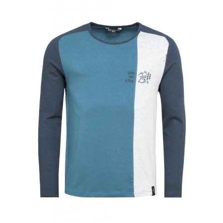 Herren-T-Shirt Chillaz Into The Wild blau multicolor blue melange