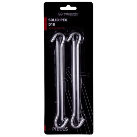 Zeltheringe-Set Trimm kolík SOLID-PEG - D18 - sada 4 ks silber silver