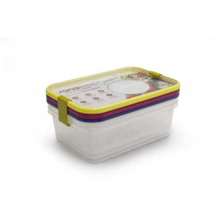 Lebensmittelbox Omada Sanaliving Box Set 3x 24x16,5x8cm/2L