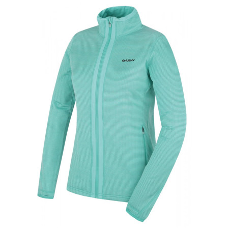 Damen-Sweatshirt Husky Artic Zip L hellblau turquoise