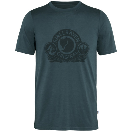Herren-Funktionsshirt Fjällräven Abisko Wool Classic SS M dunkelblau Dark Navy