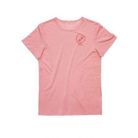 Damen-T-Shirt Devold Active "Spring" Tee Wmn hellrosa APRICOT