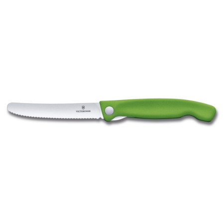 Klappmesser Victorinox Swiss Classic - gewellte Klinge grün Green