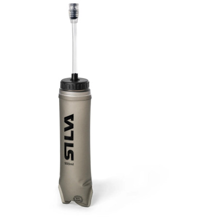 Wasser Faltflasche Silva Soft Flask 500ml Straw grau light grey