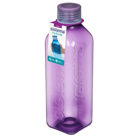 Flasche Sistema Square Schraubdeckel 1 l lila