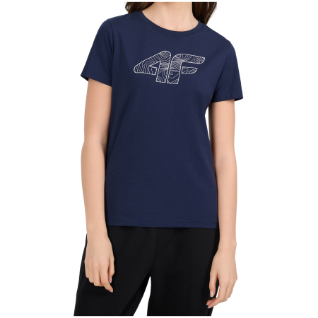 Damen-T-Shirt 4F Tshirt F3309 dunkelblau Navy