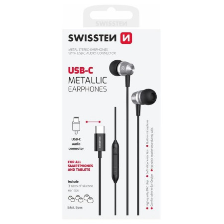 Kopfhörer Swissten Metallic