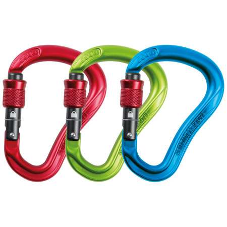 Karabiner-Set Ocún Eagle Hms Screw 3-Pack mix1 Red, Blue, Green