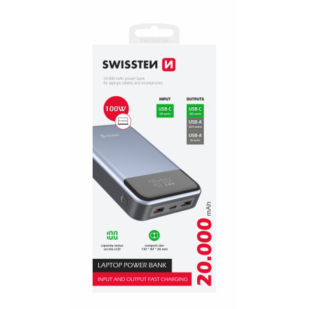 Powerbank Swissten POWER BANK 20000 mAh