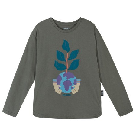 Kinder-T-Shirt Reima Inisi grün Greyish green