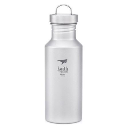 Flasche Keith Titanium Titanium Sport Bottle 550 ml grau