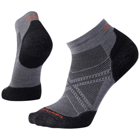 Socken Smartwool PhD Run Light Elite Low Cut schwarz/grau Graphite