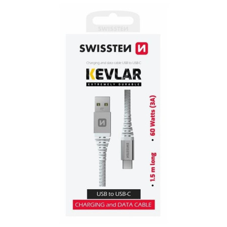 Kabel Swissten Kevlar USB / USB-C 1,5 m