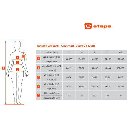 Damen-Radtrikot Etape Violet