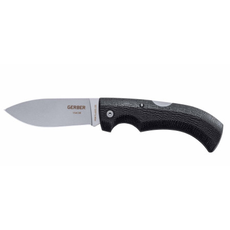 Klappmesser Gerber Gator Drop Point, 154CM,hladky schwarz Black