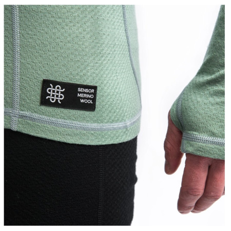 Herren-Funktionsshirt Sensor Merino DF langärmelig mit Kapuze