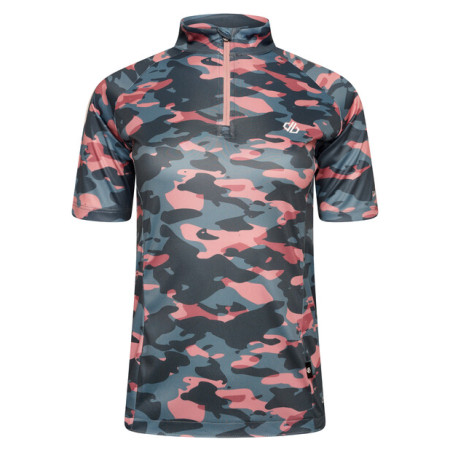 Damen-Radtrikot Dare 2b Persist Jersey rosa/blau PwderPnkCamo
