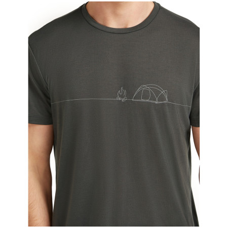 Herren-Funktionsshirt Icebreaker Merino Blend Core SS Tee Single Line Camp