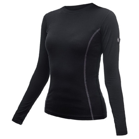 Damen-Funktionsshirt Sensor Merino Wool Active Langarmshirt schwarz Black