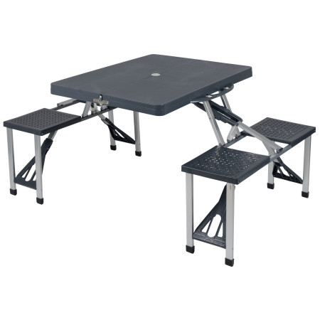 Campingtisch mit Bänken Bo-Camp Picnic table Basic grau Grey