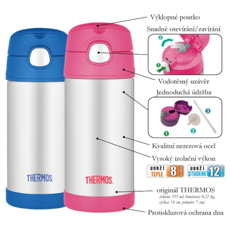 Kinder Thermoflasche Thermos Funtainer Sova