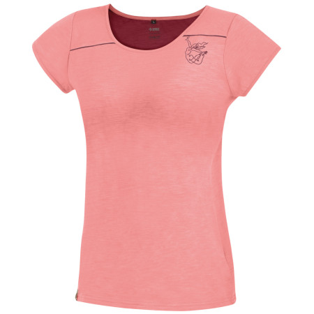 Damen-T-Shirt Direct Alpine Yoga Free Lady rosa coral