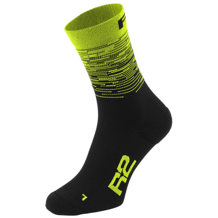 Fahrradsocken R2 Race schwarz/gelb black neon yellow