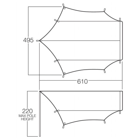 Plane Vango Family Tent Shelter