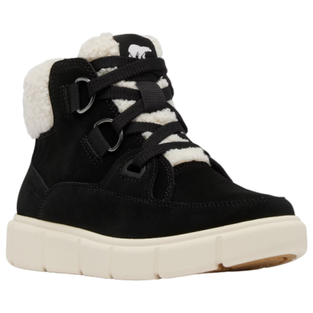 Damen Winterschuhe Sorel Explorer™ III Nw Lace Wp schwarz/weiß Black, Sea Salt