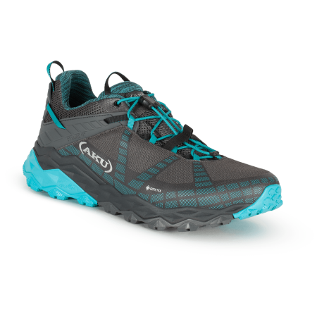 Damen Wanderschuhe Aku Flyrock GTX Ws schwarz/blau Black-Turquoise