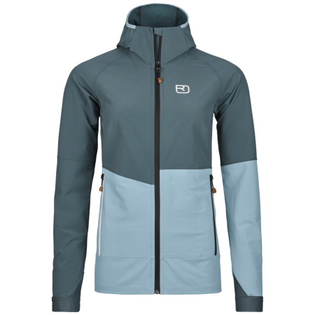 Damenjacke Ortovox Punta Berrino Hooded Jacket Women's grau/schwarz Dark Arctic Grey