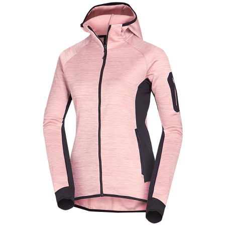 Damen-Sweatshirt Northfinder Coleen rosa/rot 521roseblack