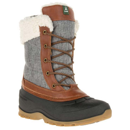 Damen-Winterschuhe Kamik Snowpearl grau/braun Charcoal