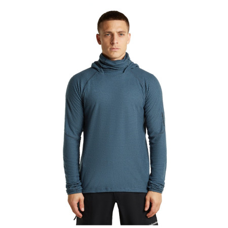 Herren-Sweatshirt Icebreaker Men Mer 400 RealFleece Grid Pulover Hood
