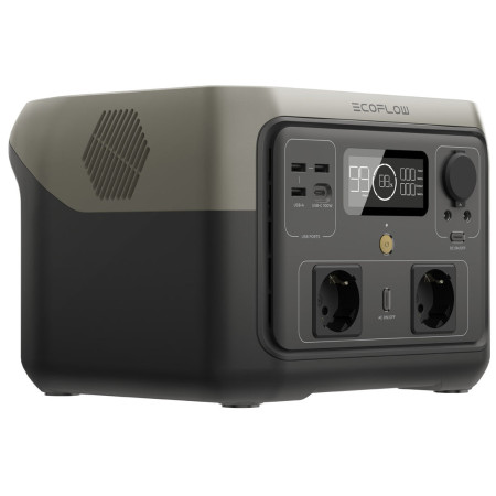 Aufladestation EcoFlow River 2 Max schwarz/grau black/grey