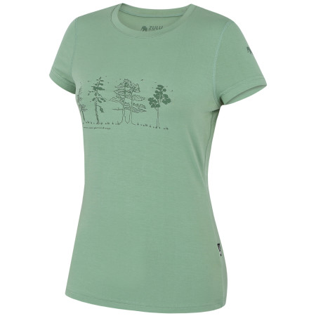Damen-T-Shirt Zulu Bambus Nature 210 Short hellgrün light green