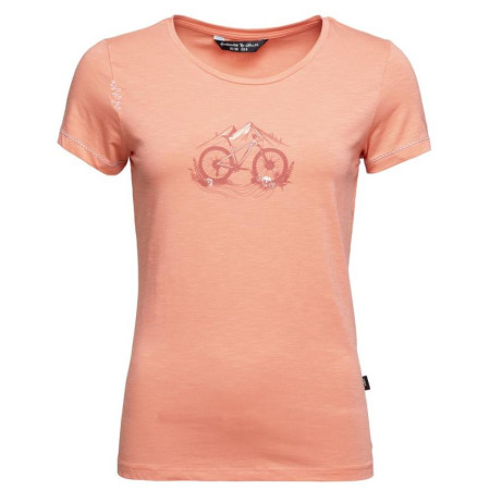 Damen-T-Shirt Chillaz Gandia Mountainbike Flowers orange coral