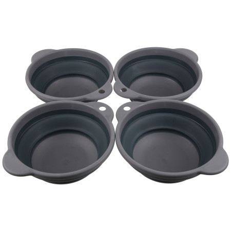 Schüssel-Set Regatta TPR Folding Bowls grau Ebony Grey