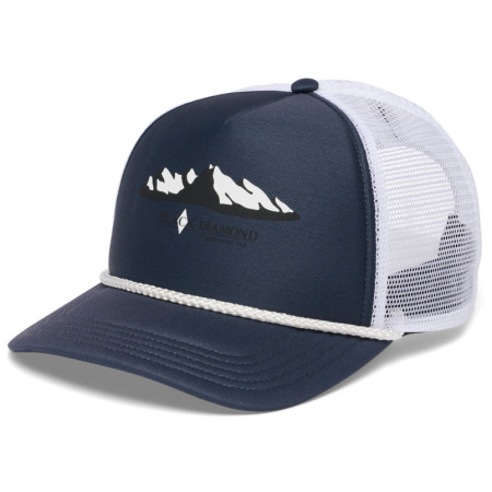 Baseballmütze Black Diamond Flat Bill Trucker Hat blau/weiß Charcoal-White Mountainscape (9261)