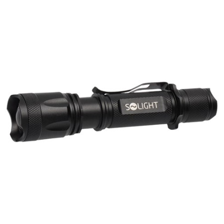 Aufladbare Taschenlampe Solight XM-L2 T6 schwarz black