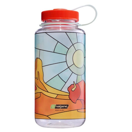 Flasche Nalgene Wide Mouth 1l Clear Stained Glass